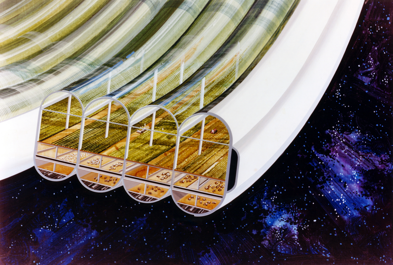 Illustration for article titled Stunning concept art reveals NASA's 1970s vision for humanity in space
